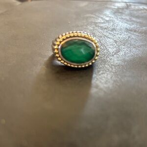 LAGOS Green Stone Silver Ring